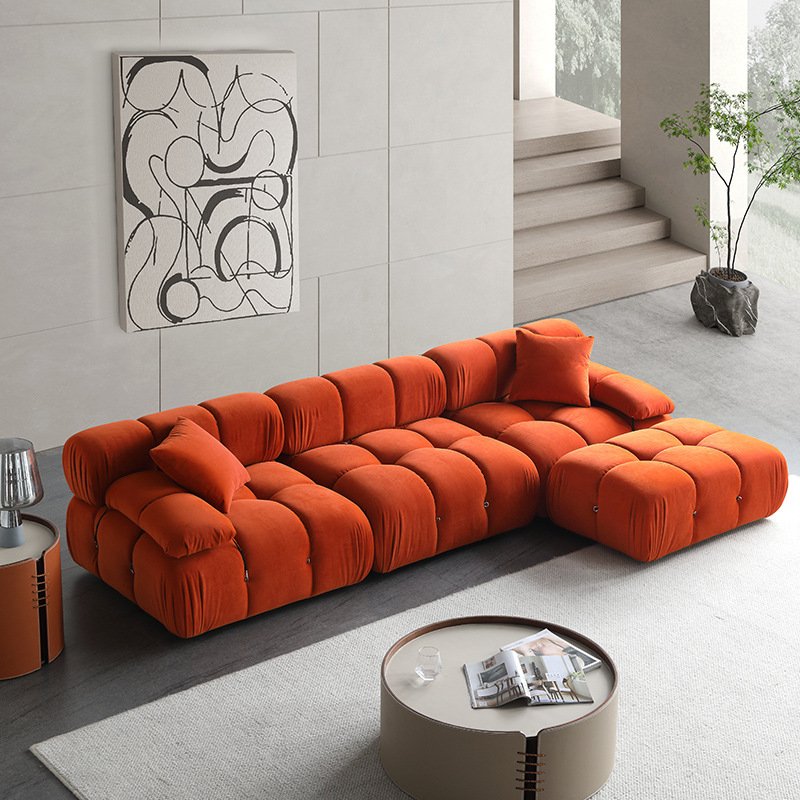 New Nordic design modular sofa square shape living room sofa