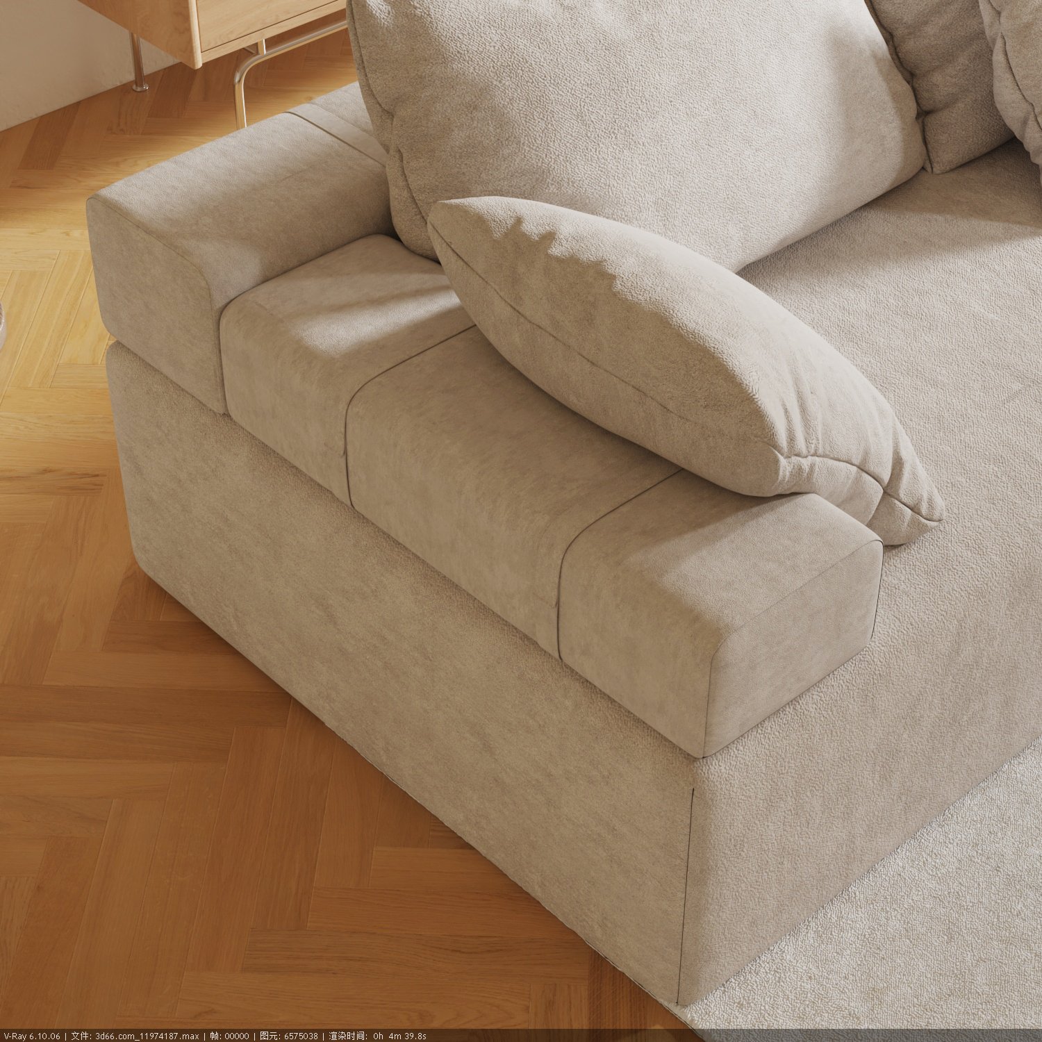 Support OEM & ODM Compressed Sofa Furniture Living Room Sofa Filling High Density Foam with 2 Long Seats L Shape Modular Sofa