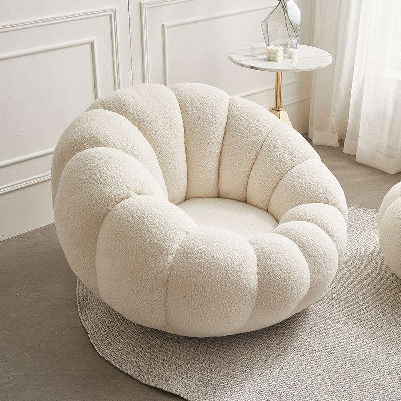 Luxury Hotel Lobby Round sofa Chair Modern Design Hotel Chair Nordic room Furniture Leisure Reclining Chair Lazy sofa
