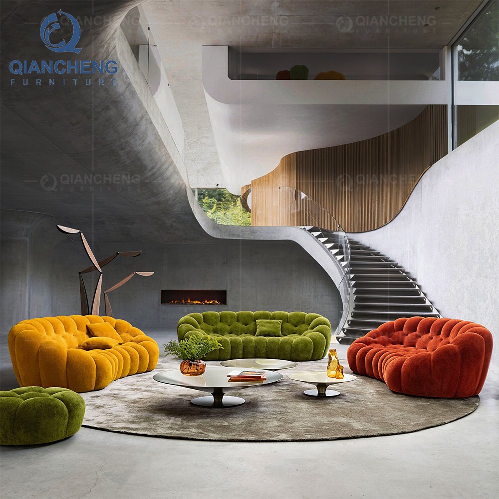 Luxury Hotel Lobby Round sofa Chair Modern Design Hotel Chair Nordic room Furniture Leisure Reclining Chair Lazy sofa