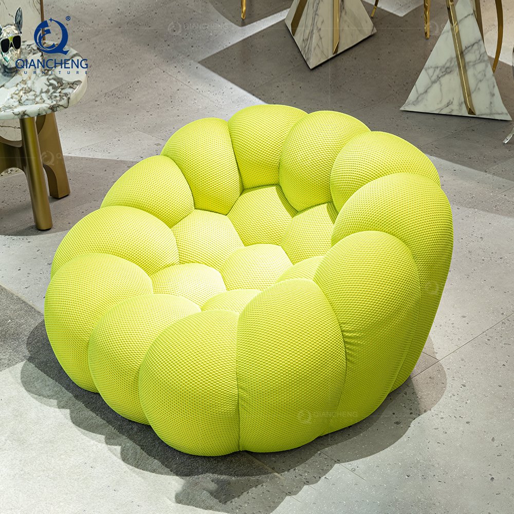 Luxury Hotel Lobby Round sofa Chair Modern Design Hotel Chair Nordic room Furniture Leisure Reclining Chair Lazy sofa