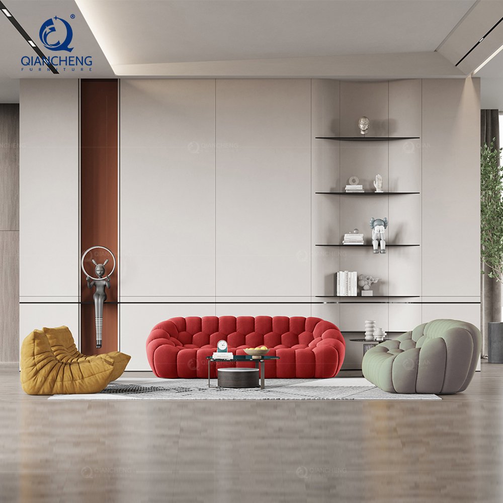 Modern chesterfield China supplier living room furniture fabric cover recliner sofa