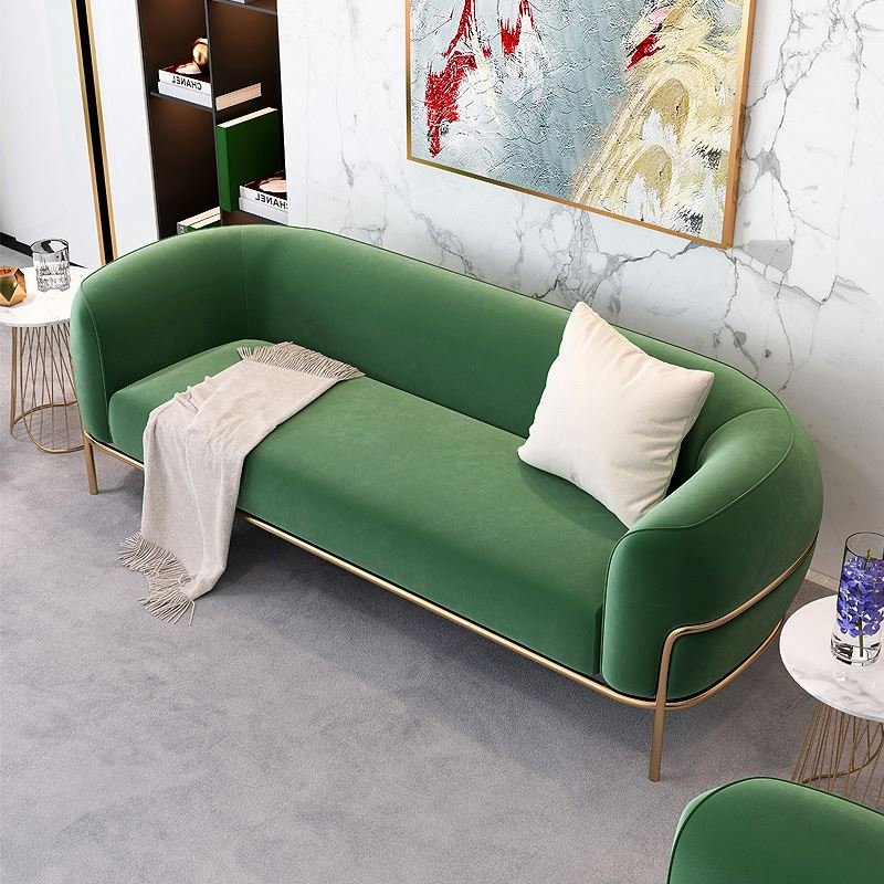 Nordic light luxury modern cloth small family simple style sofa chair living room one+two+three seater combination sofa