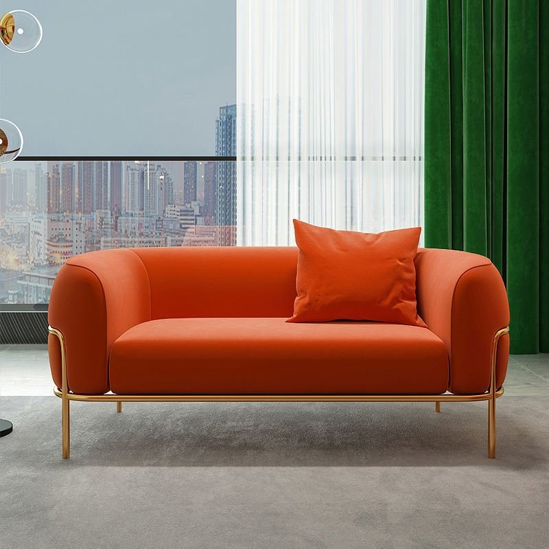 Nordic light luxury modern cloth small family simple style sofa chair living room one+two+three seater combination sofa