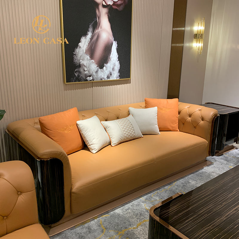 Modern Style Living Room Sofas Genuine Leather Sofas Sectional Sofa Set Furniture Recliner