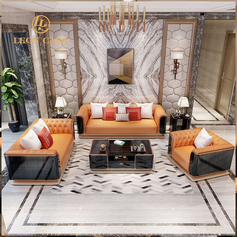 Modern Style Living Room Sofas Genuine Leather Sofas Sectional Sofa Set Furniture Recliner