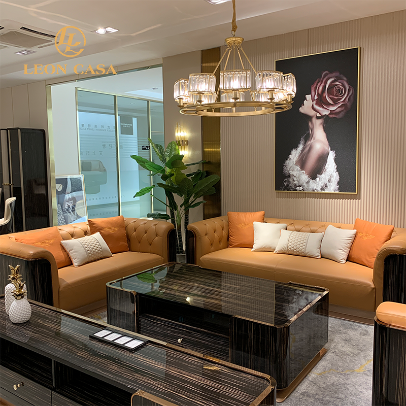 Modern Style Living Room Sofas Genuine Leather Sofas Sectional Sofa Set Furniture Recliner