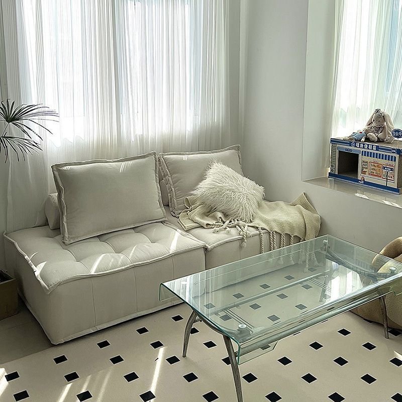 vacuum compression sofa chunky Luxury lounge lovers modular combined living room sofa with chaise