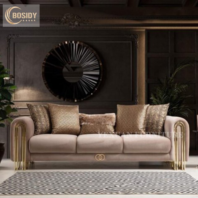 Chinese sofa supplier wholesale home furniture sofa set modern microfiber fabric sofa for living room