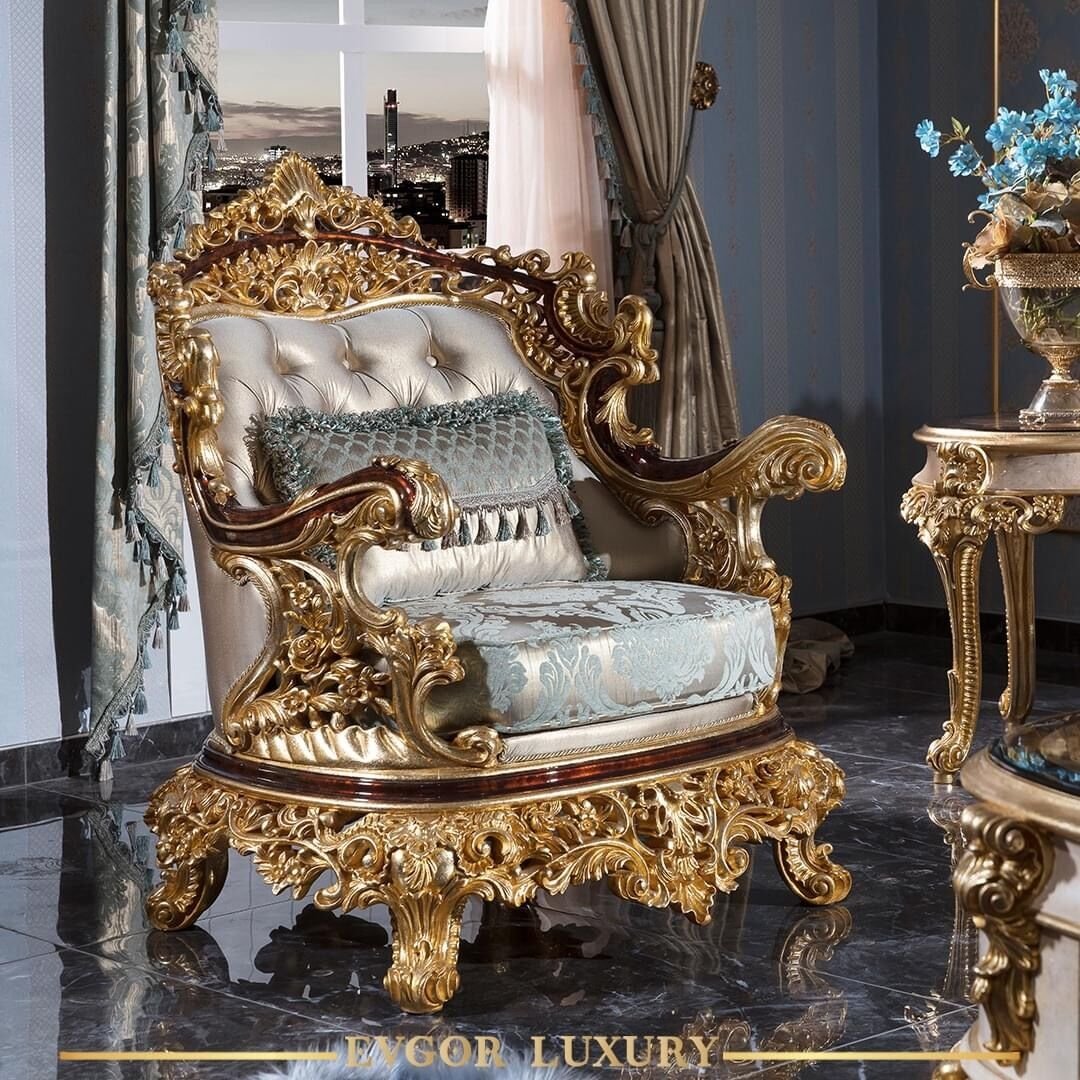 Italian Brand Luxury European Classic French Three Seater Sofa Embroidery Royal Sofa for Living Room Home Sofa