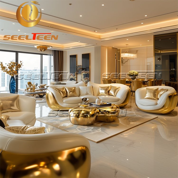 Mid-Century High-Quality Modern Luxury High End Villa Living Room Furniture Sofa