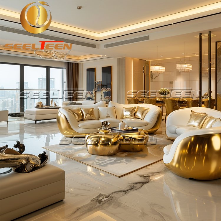 Mid-Century High-Quality Modern Luxury High End Villa Living Room Furniture Sofa