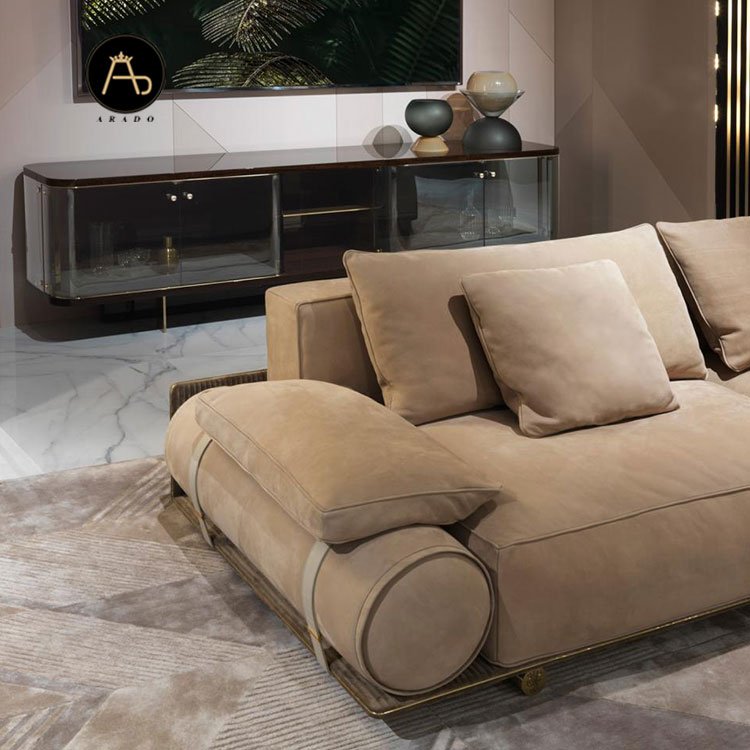 Factory custom home two seater sofa luxury italian modern living room sofa furniture