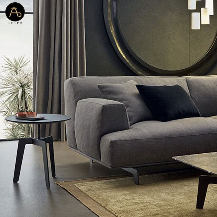 Italian modular sectional modern design L shape sofa set furniture couch living room sofa