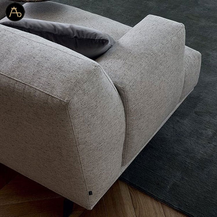 Italian modular sectional modern design L shape sofa set furniture couch living room sofa