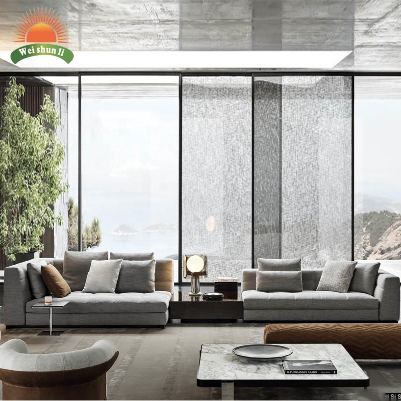 Italy Style Modern Living Room Furniture Sectional Sofa Set