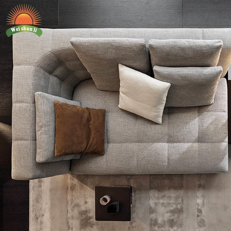Italy Style Modern Living Room Furniture Sectional Sofa Set