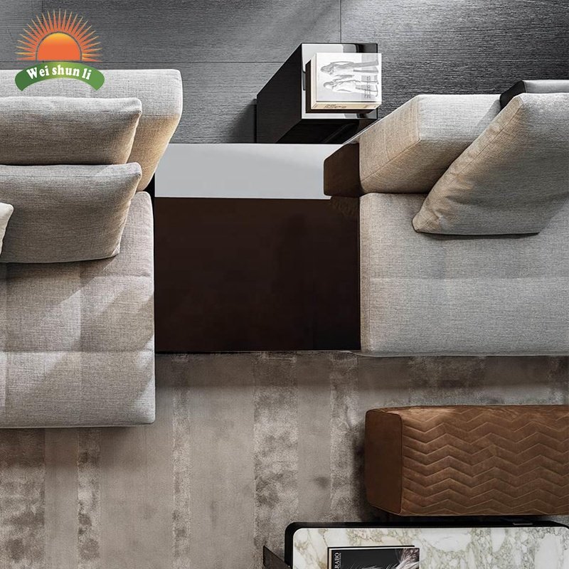 Italy Style Modern Living Room Furniture Sectional Sofa Set