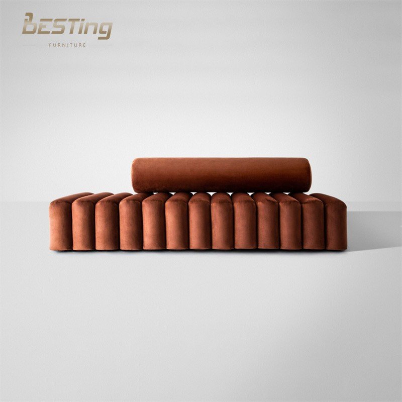 Modern design small space velvet sofa living room sofas