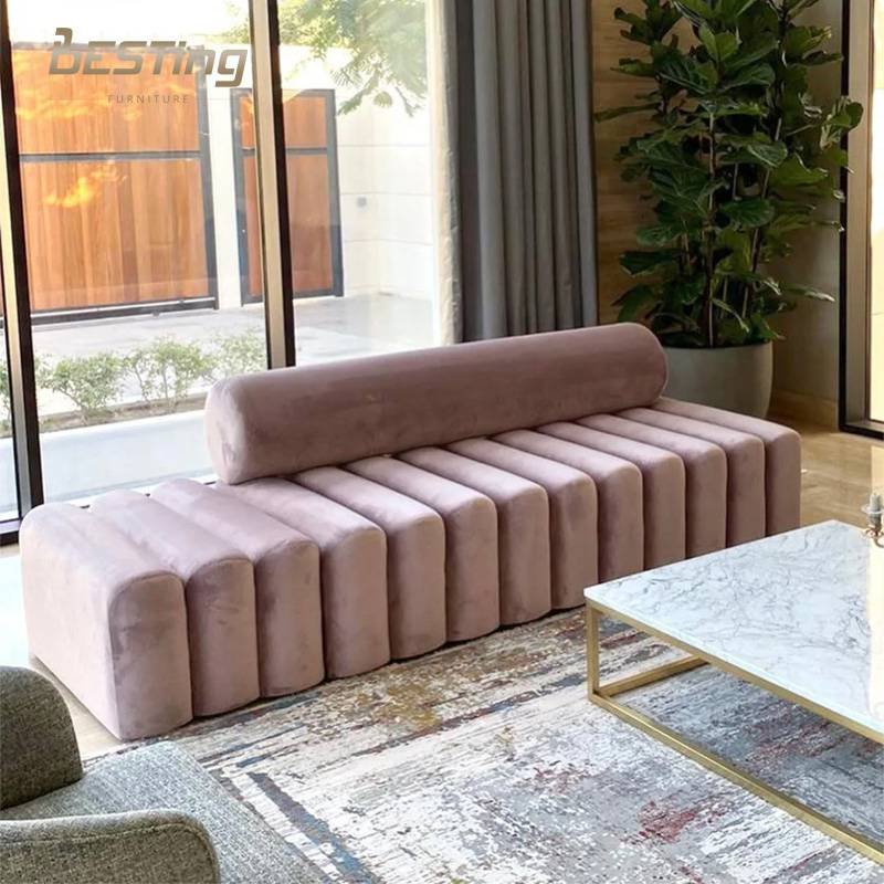 Modern design small space velvet sofa living room sofas