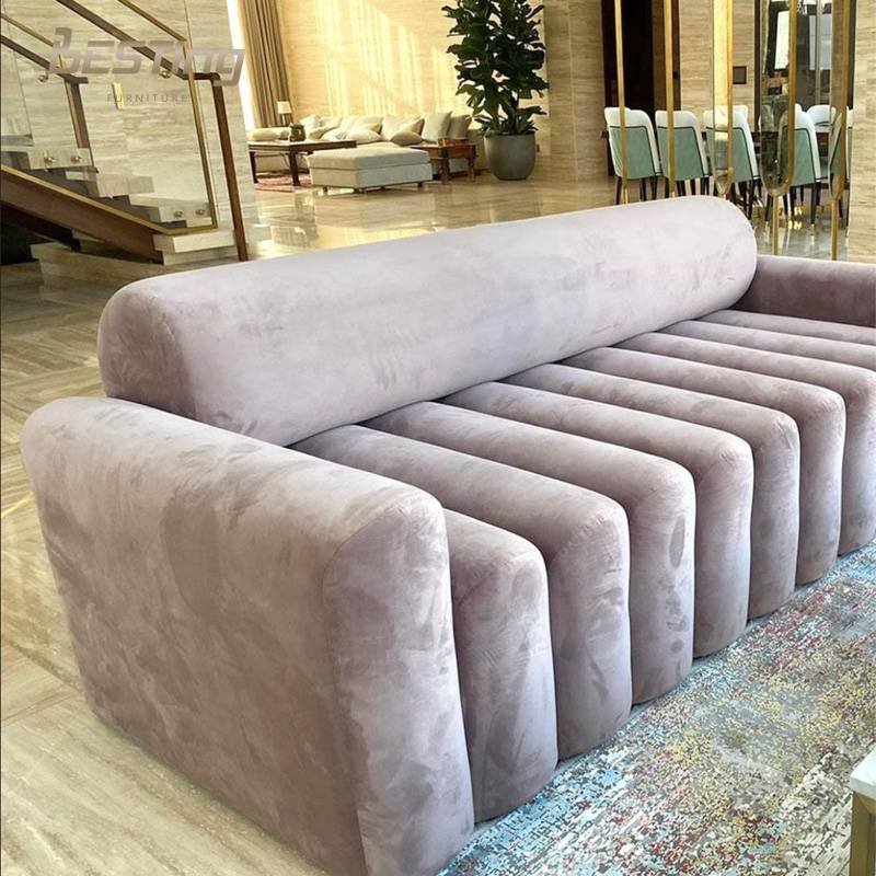 Modern design small space velvet sofa living room sofas