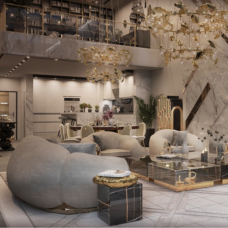 luxury art home design villa modern style luxury sectional couch sofa set furniture living room sofa