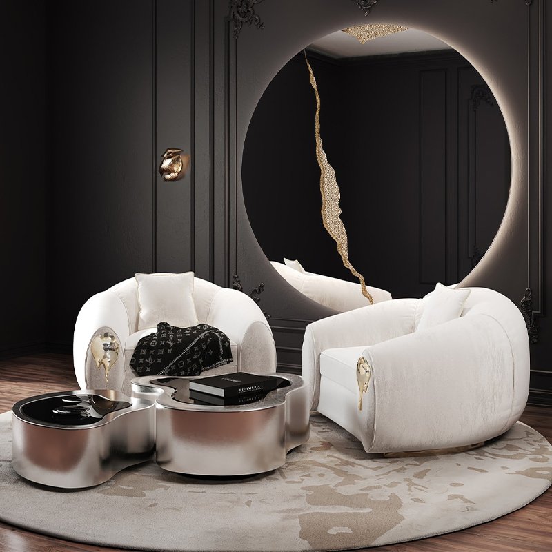 luxury art home design villa modern style luxury sectional couch sofa set furniture living room sofa