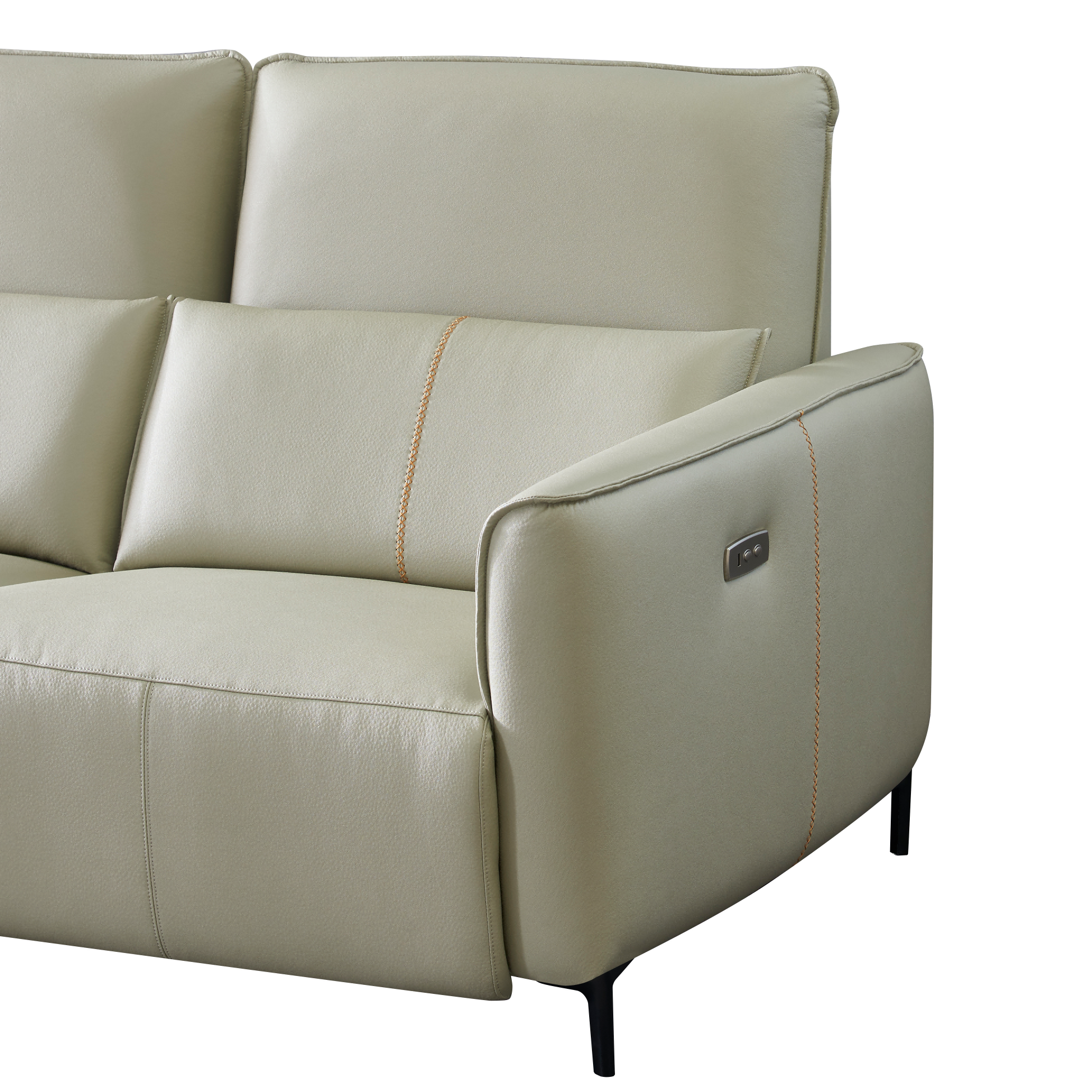 Guangdong Nordic Modern Living Room Sofa Set Comfortable L Shape Power Recliner Sofa