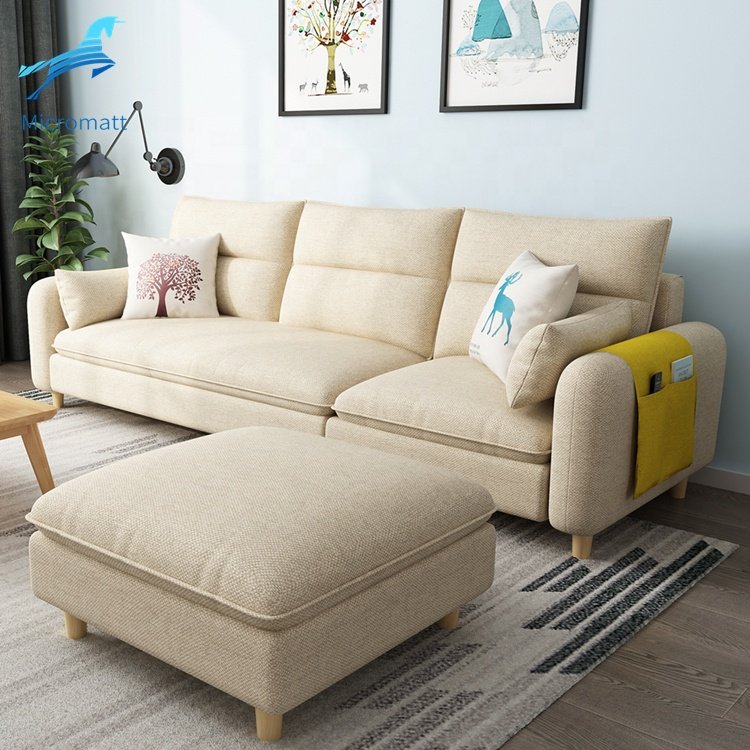 Wholesale 2020 New Style Furniture Fabric Multi Color 3 seaters Living Room Sofa