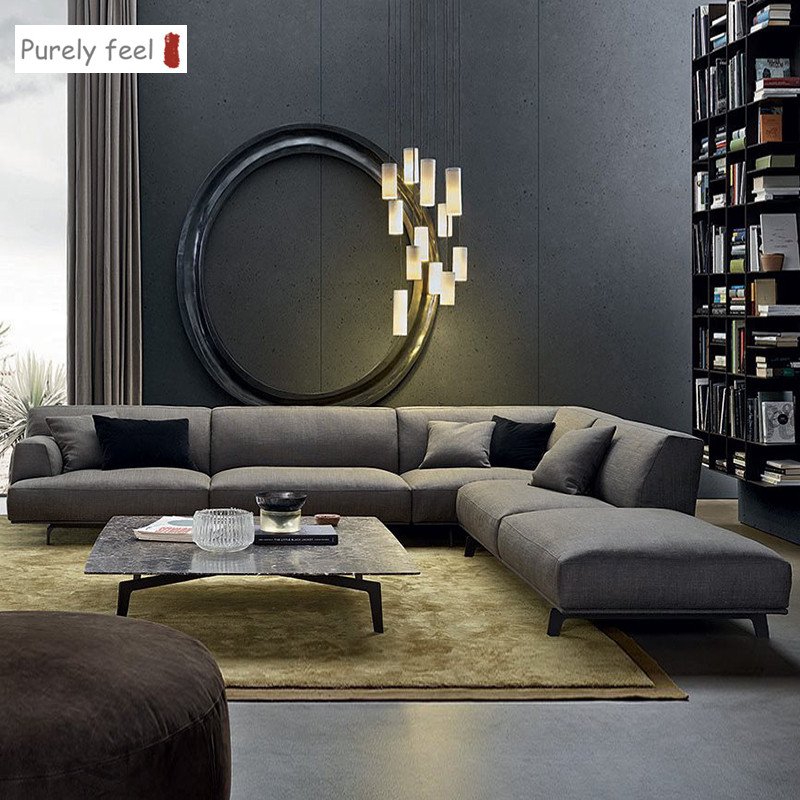 PurelyFeel Father cloth art sofa Loft industrial wind light luxury furniture modern simple living room sofa