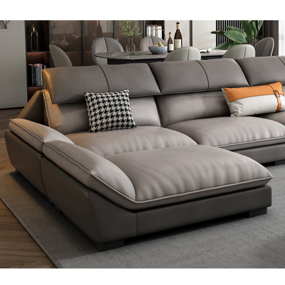 New Design Modern Microfiber Fabric Sofas And Couch Home Sectional Leather Luxury Sofa Set For Living Room