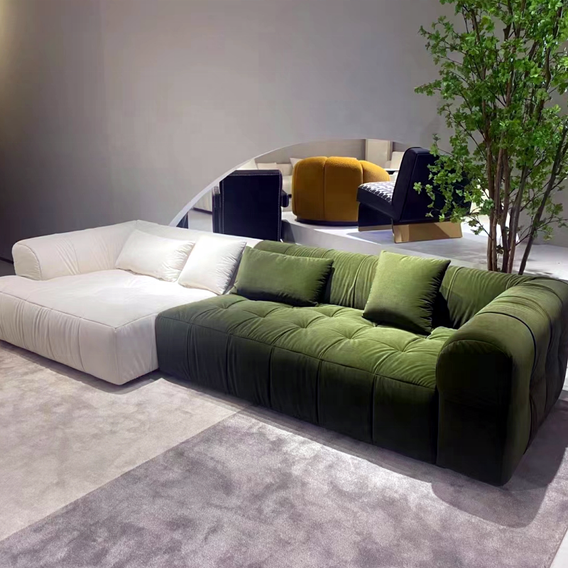 living room sofas french modern upholstery fabric sectional couch sofa set tufted comfortable apartment farmhouse basement sofa