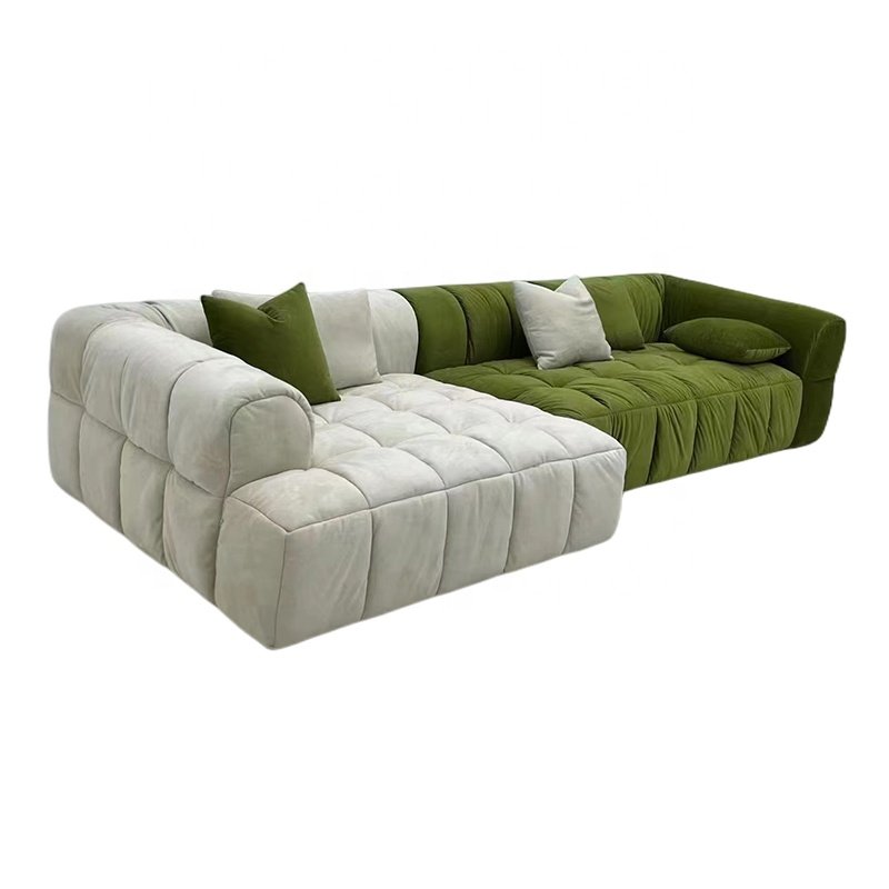 living room sofas french modern upholstery fabric sectional couch sofa set tufted comfortable apartment farmhouse basement sofa