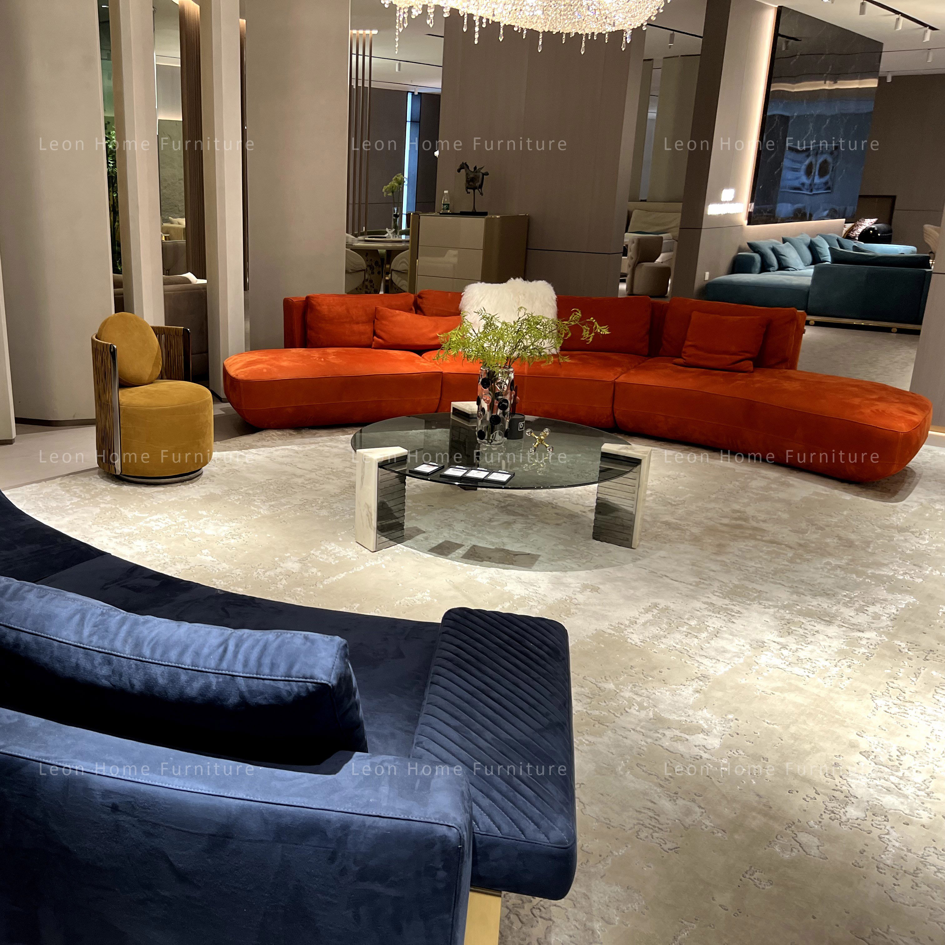 furniture sofa living room set velvet sofa set modern fabric sitting room 7 seater sofa