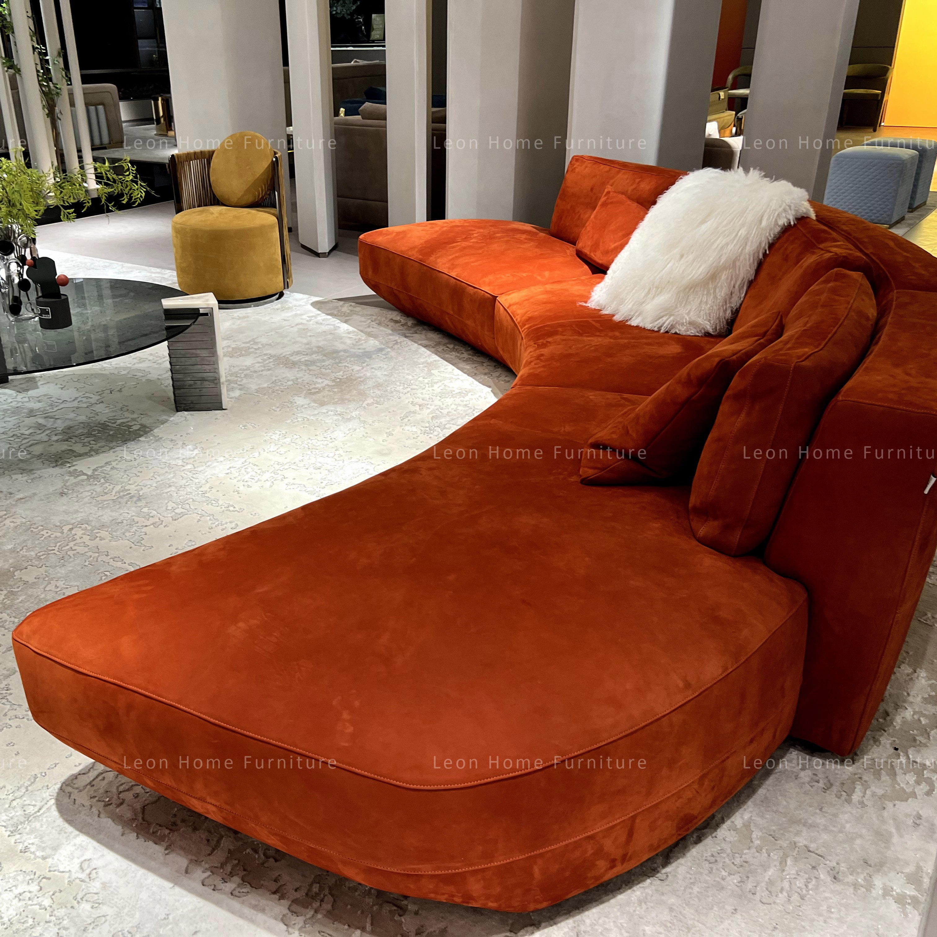 furniture sofa living room set velvet sofa set modern fabric sitting room 7 seater sofa