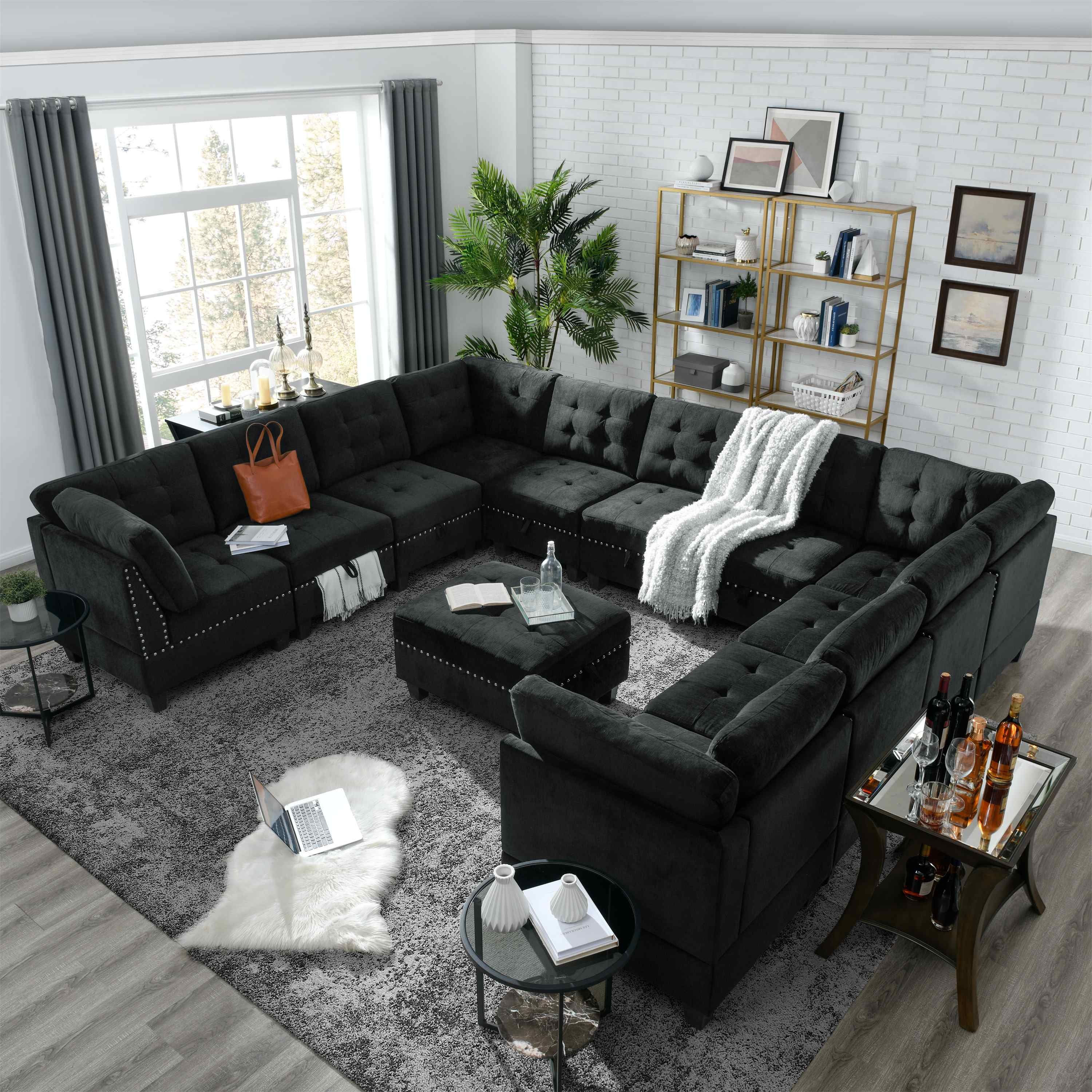 New Design Living Room Furniture Sofa Stools Ottomans Bench Modern Living Room Sofa