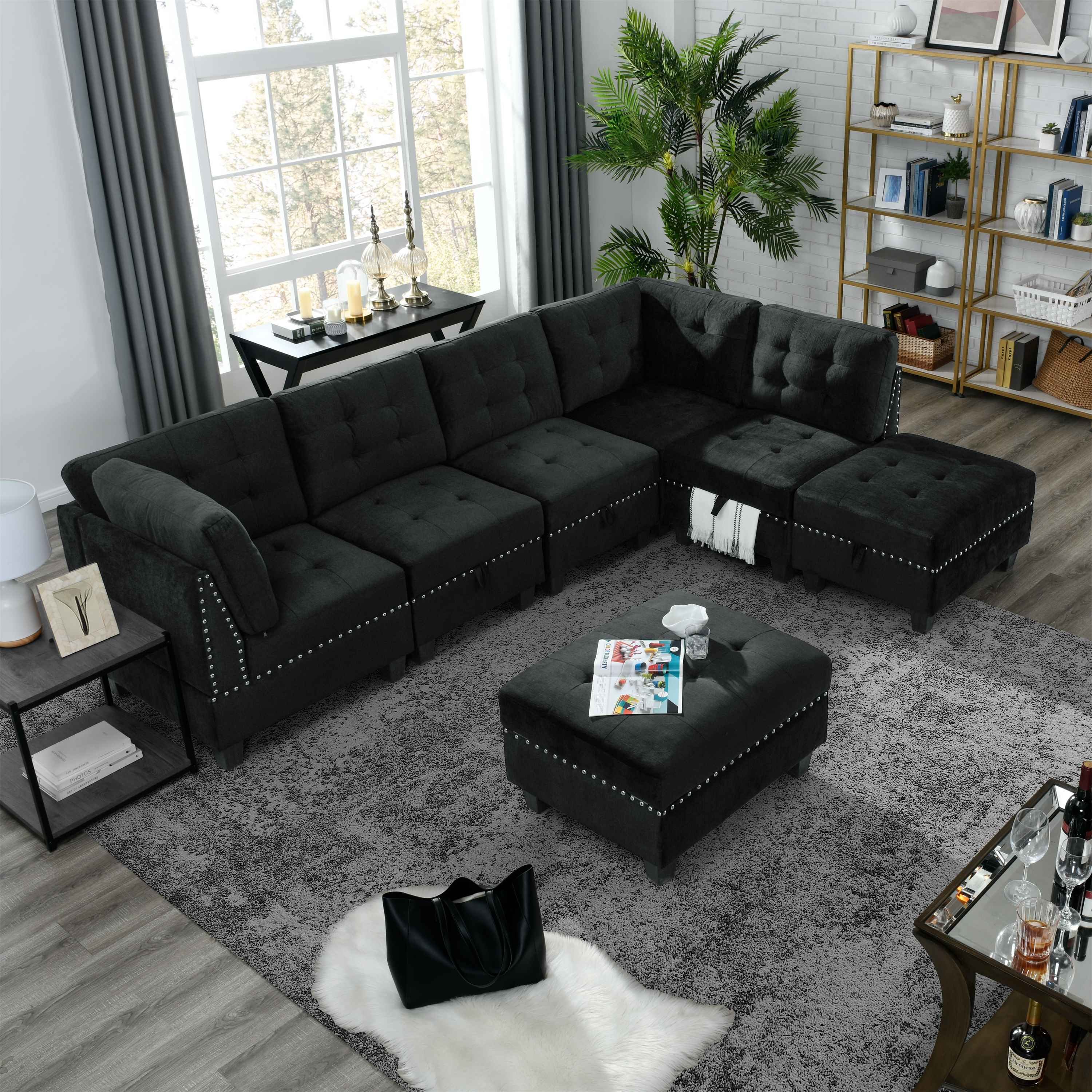 New Design Living Room Furniture Sofa Stools Ottomans Bench Modern Living Room Sofa