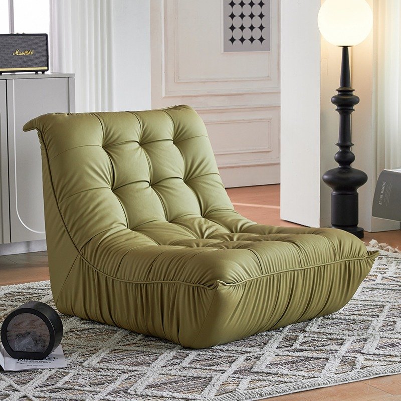 Modern Design 3 Seater Corner Lazy Lounge Sofa Chair Sectional Genuine Leather for Living Room Sofa Sets Floor Sofa