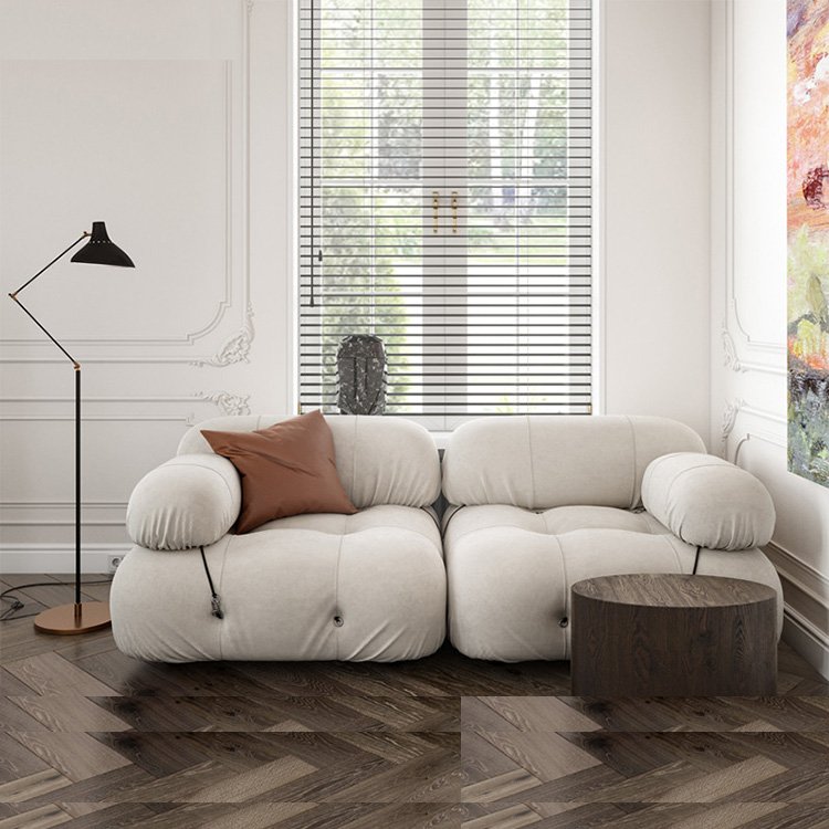 DIY Modular sofa for villa hotel home apartment contemporary modern living room s beige fabric set