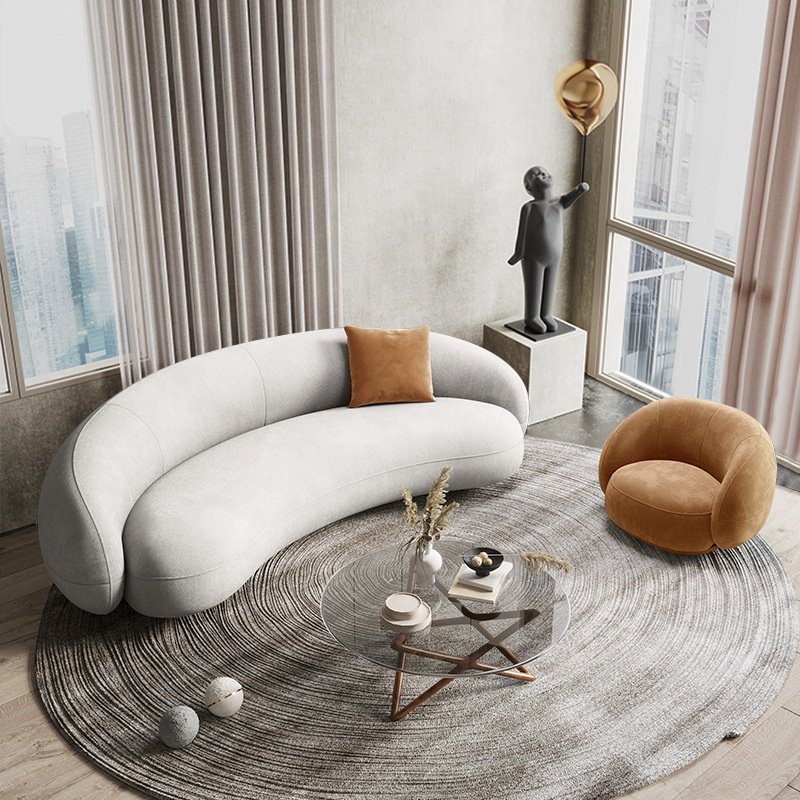 MIDOSO Home Furniture Living Room Sectional Corner Sofa Sets Italian Minimalist Designer Fashion Customize Modern CN;GUA 1 Piece
