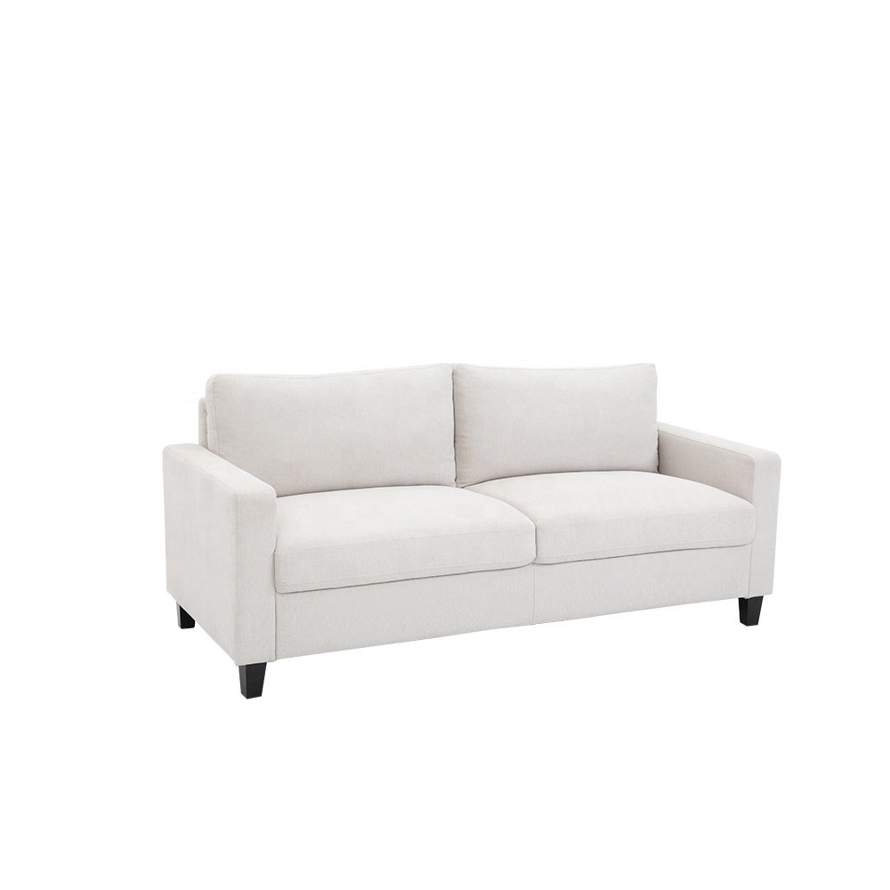 Minimal KD small package customizable size beige white living room multi-scene applied sofa set furniture