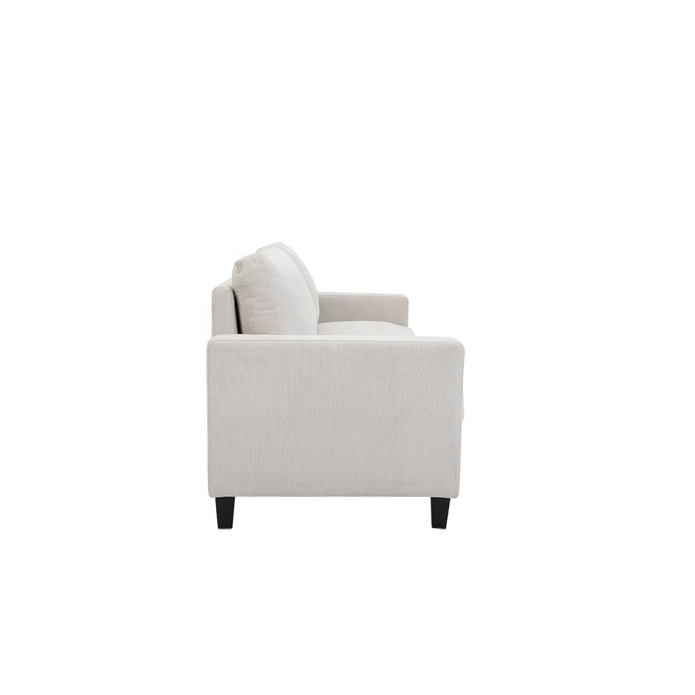 Minimal KD small package customizable size beige white living room multi-scene applied sofa set furniture