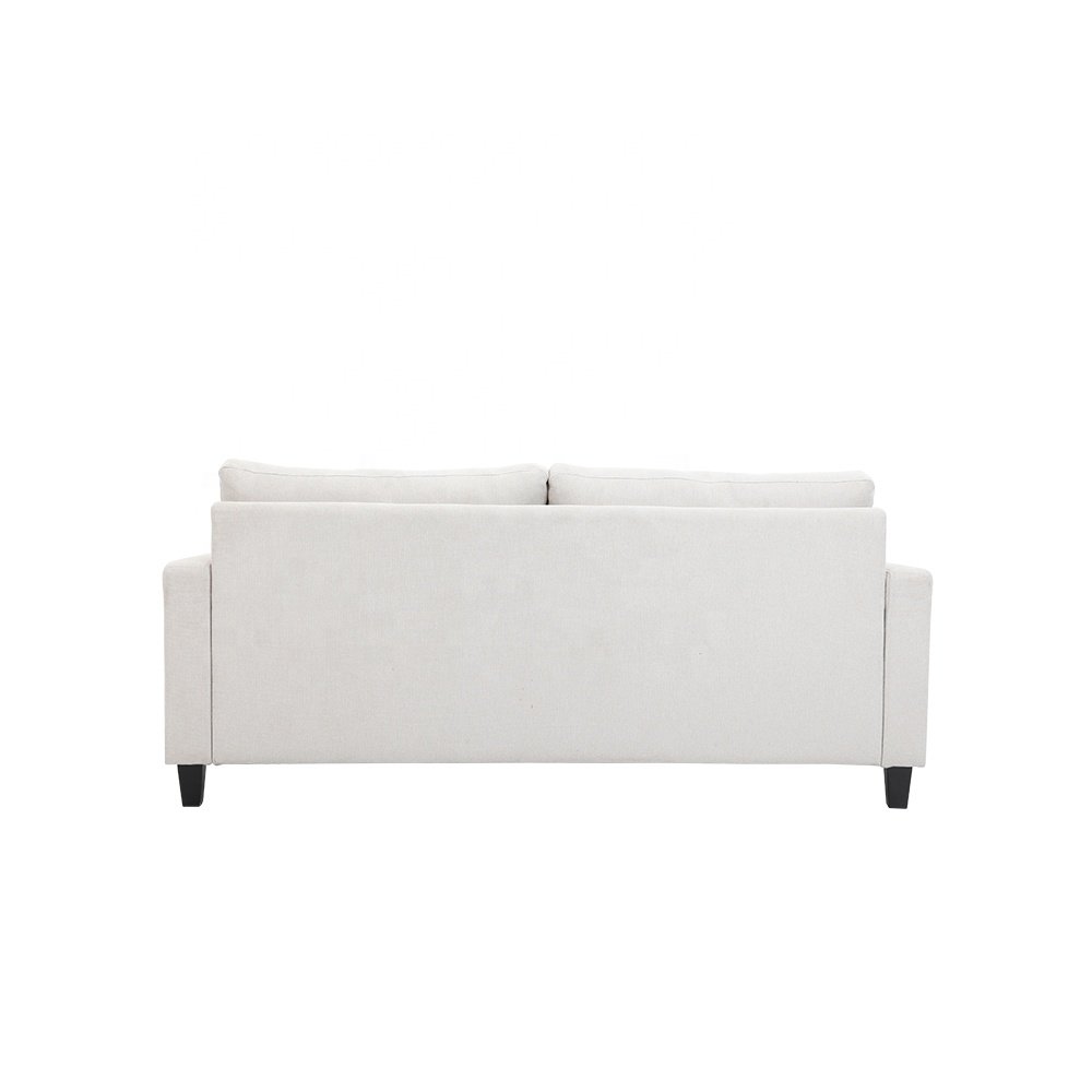 Minimal KD small package customizable size beige white living room multi-scene applied sofa set furniture