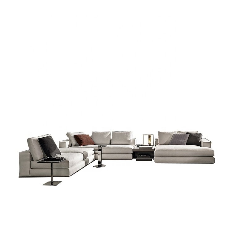 Latest living room sofa set design modern l shape sofa high quality designer sofa