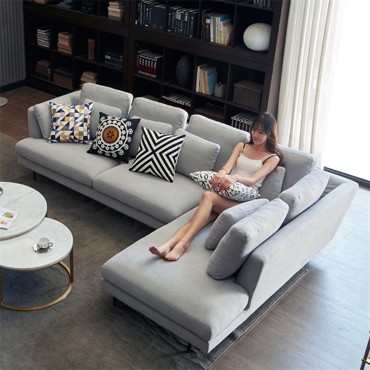 OEM Fabric Wooden Frame Sofa Luxury Simplicity Customization Living Room Sofa