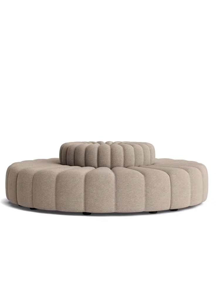 Modern Leisure Single Sofa Fabric Wood Combination for Bedroom & Living Room Modular Hotel Apartment Furniture Corner Feature