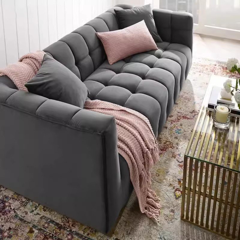 Luxury Home furniture leather Modular sectional couch Modern living room sofa indoor new sofa for sale