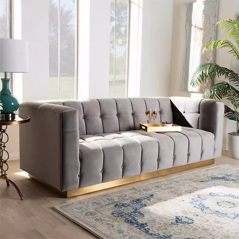 Luxury Home furniture leather Modular sectional couch Modern living room sofa indoor new sofa for sale