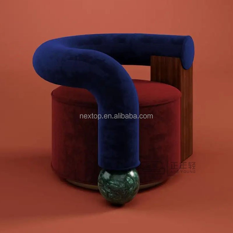 Light luxury leisure sofa chair simple design creative personality armchair villa living room bedroom sofa