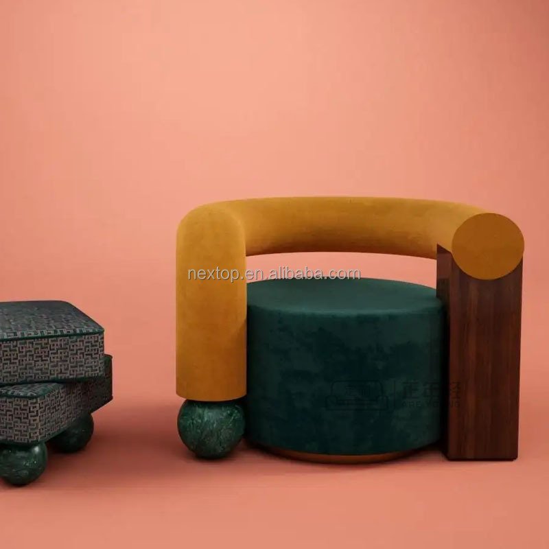 Light luxury leisure sofa chair simple design creative personality armchair villa living room bedroom sofa